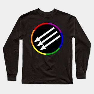 Unique LGBTQ Pride Colors Antifa Logo Long Sleeve T-Shirt